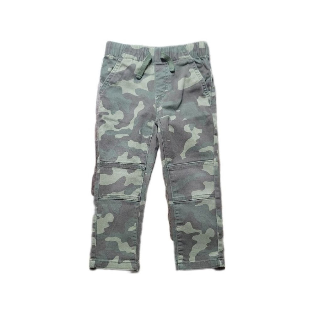 Okie Dokie Camo Drawstring Pants with Reinforced Knee